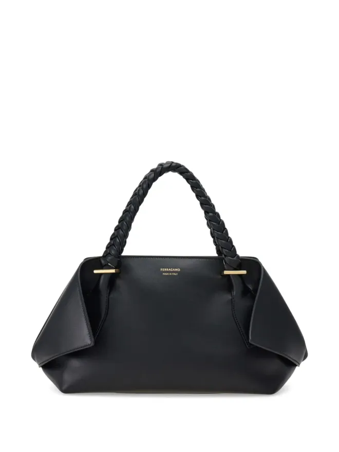 FERRAGAMO Ferragamo 小型スカーフ付きトートバッグ - ブラックの商品画像