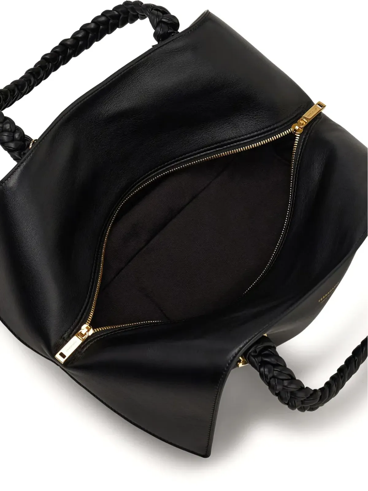 Ferragamo 小型スカーフ付きトートバッグ - ブラック - 画像5
