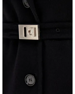 Ferragamo ウール混コート ブラック - サムネイル5