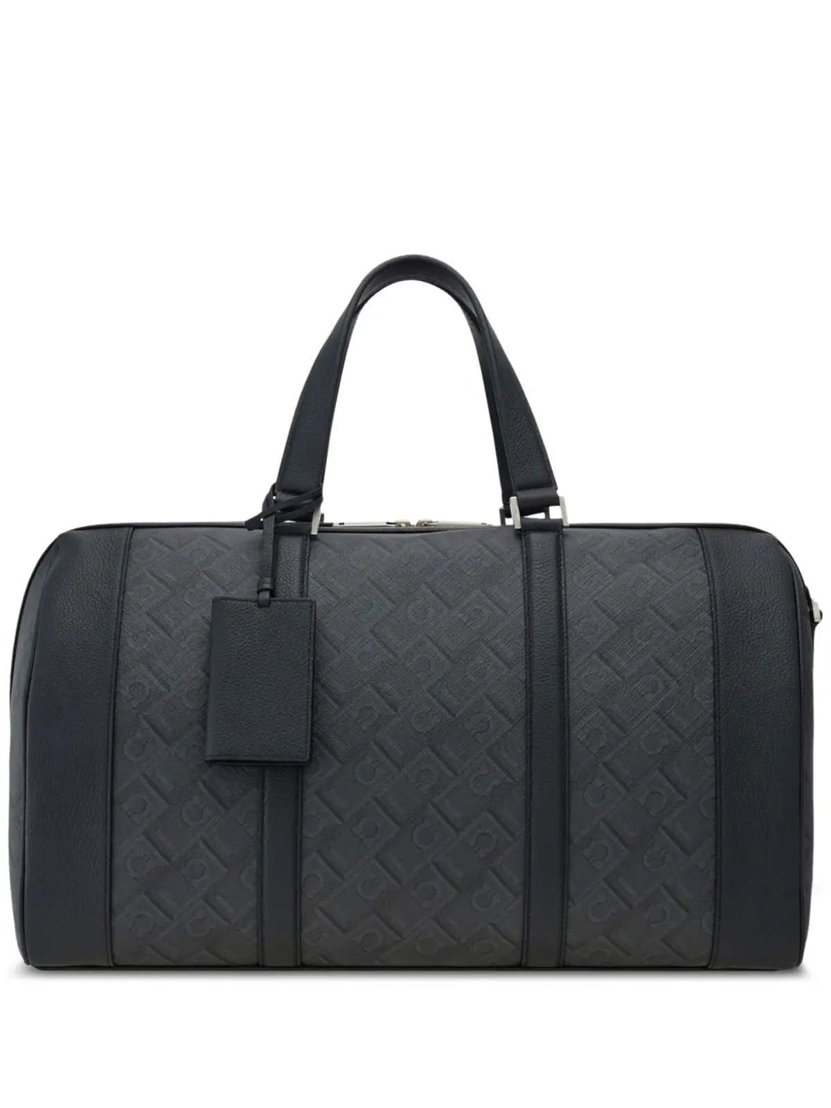 Ferragamo モノグラムプリント ダッフルバッグ グレー - 画像1