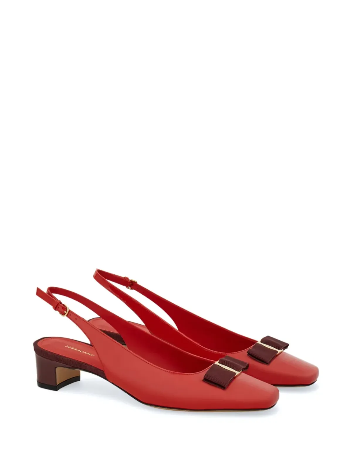 Ferragamo 30mm Vara パンプス - レッド - 画像2