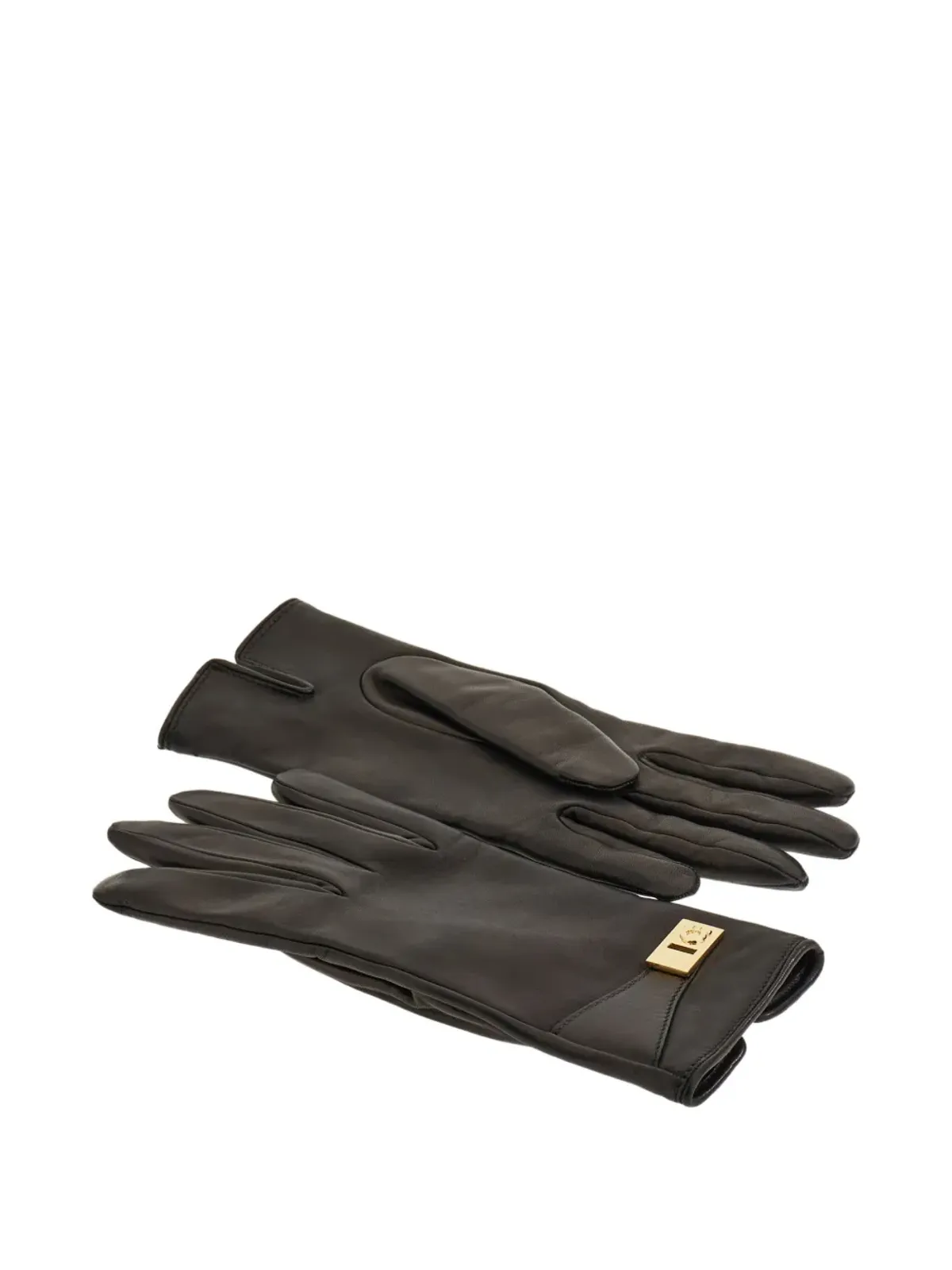 Ferragamo グローブ バックル付き ブラック - 画像2