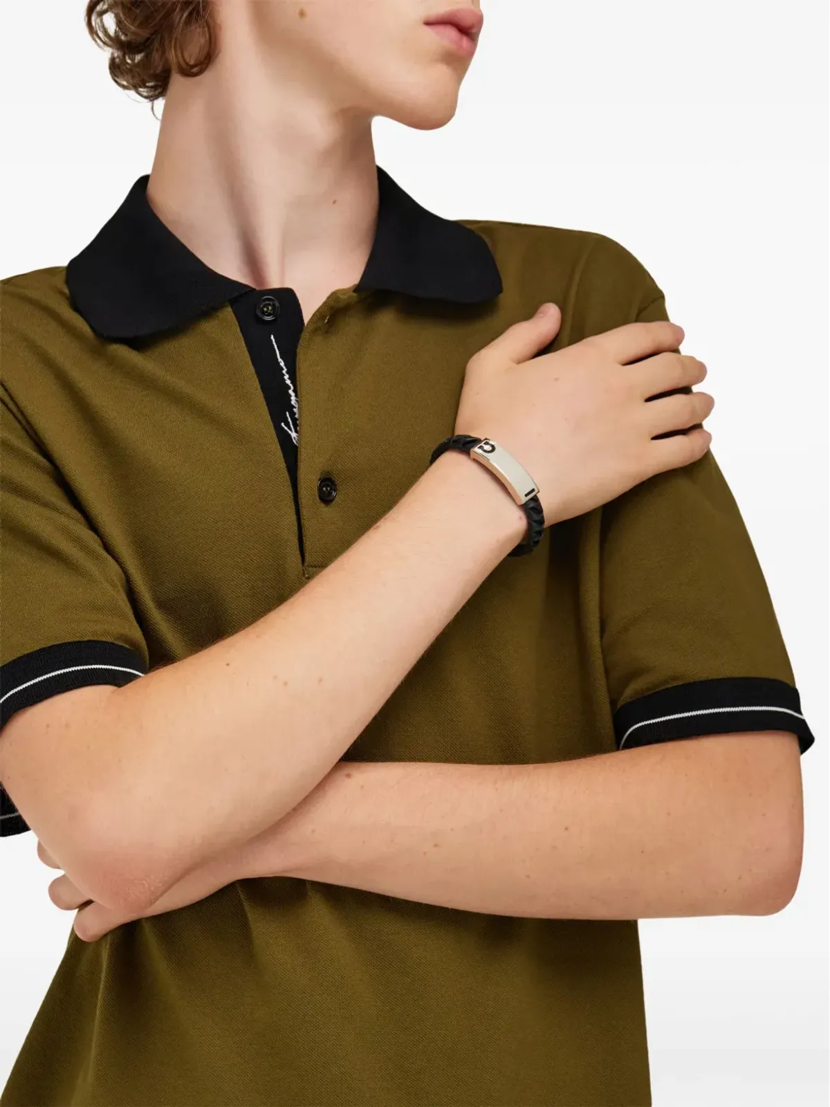 Ferragamo ガンチーニ レザー ブレスレット - 画像4