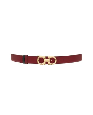 Ferragamo リバーシブル ガンチーニバックル ベルト レッド - サムネイル3