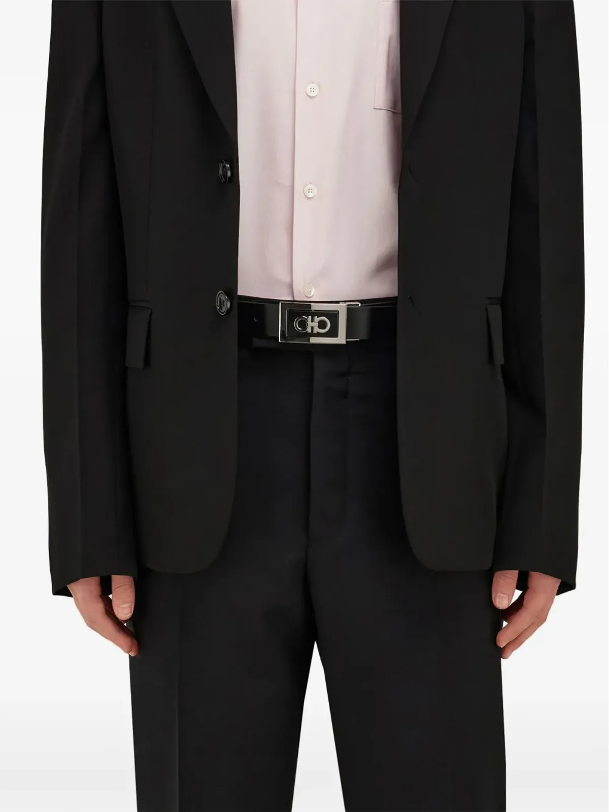 Ferragamo リバーシブルバックル レザーベルト ブラウン - 画像5