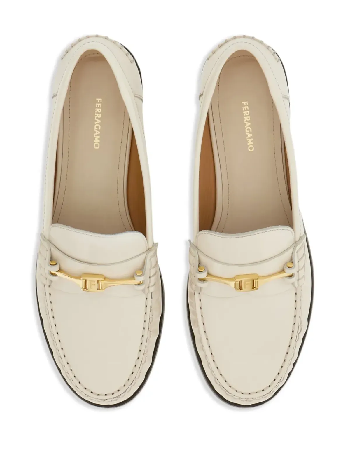 Ferragamo ニューバラ ローファー - ホワイト - 画像4
