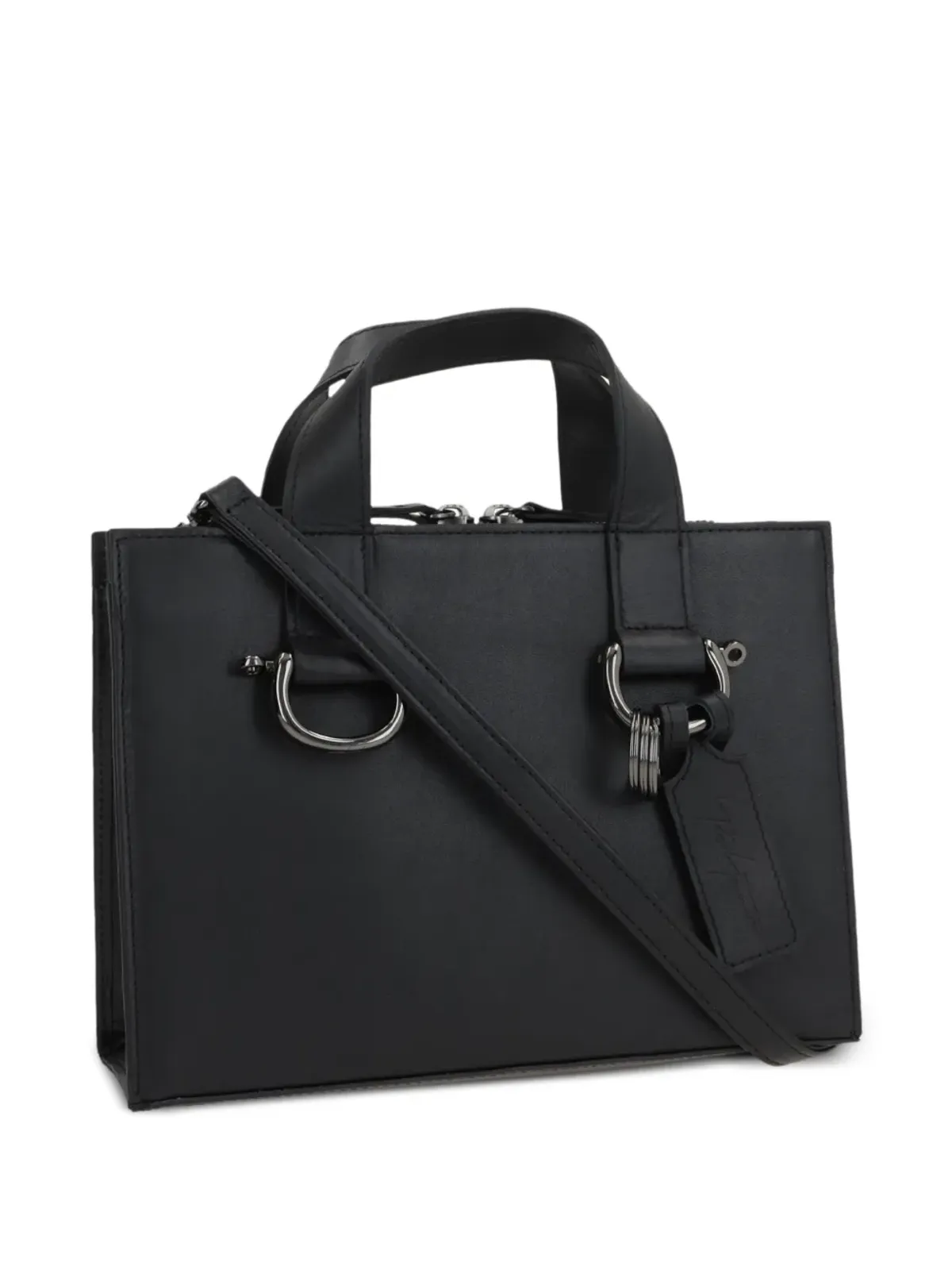 Discord Yohji Yamamoto Leather Tote Bag - Black - 画像3