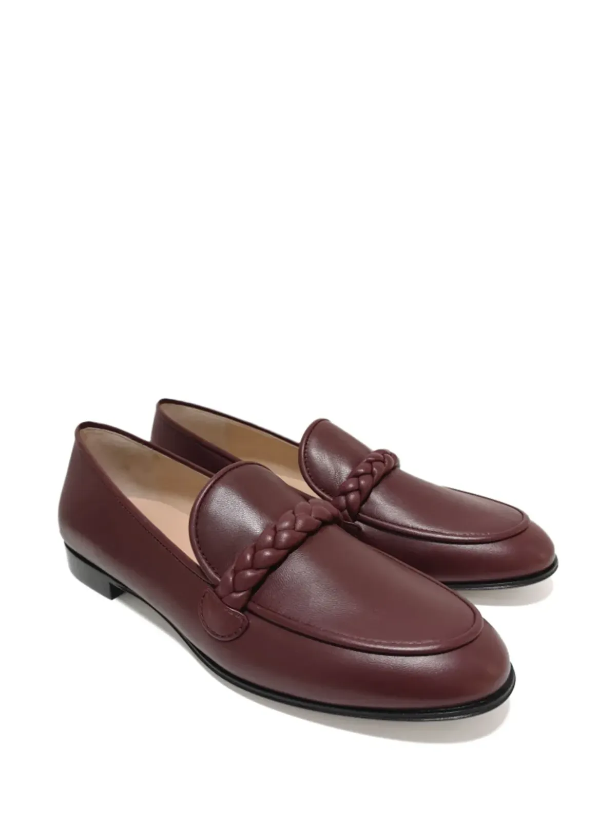 Gianvito Rossi レザー ローファー - レッド - 画像2