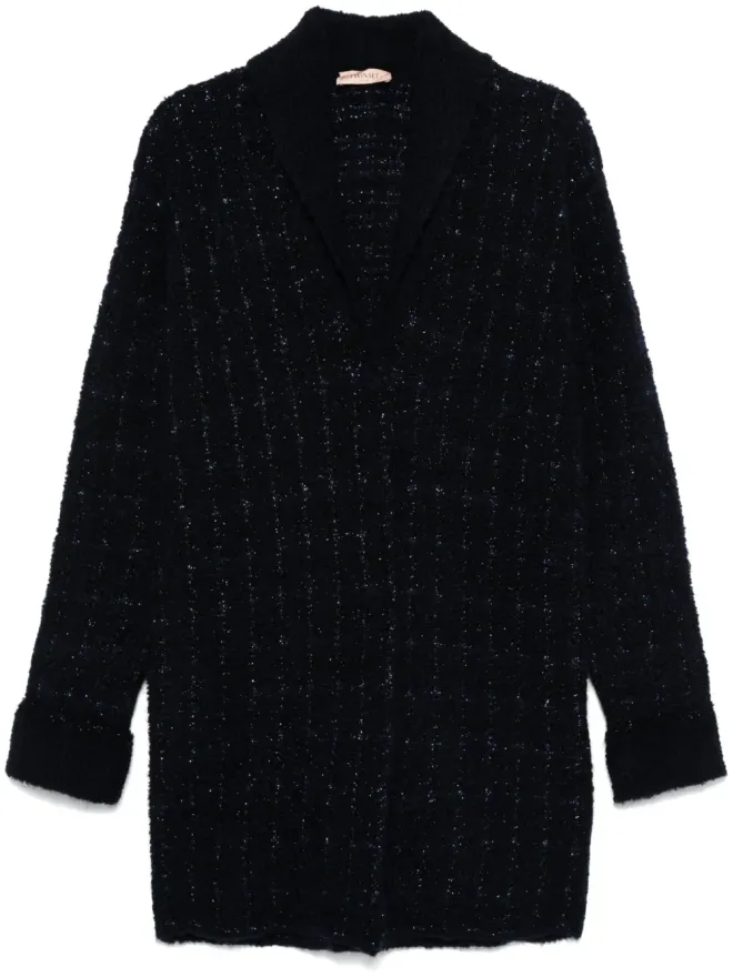 TWINSET TWINSET チェック柄カーデコート - ブルーの商品画像