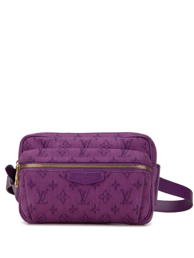 Louis Vuitton Pre-Owned Louis Vuitton ビンテージ 2019年 モノグラム デニム アウトドア ベルトバッグ - パープルの商品画像