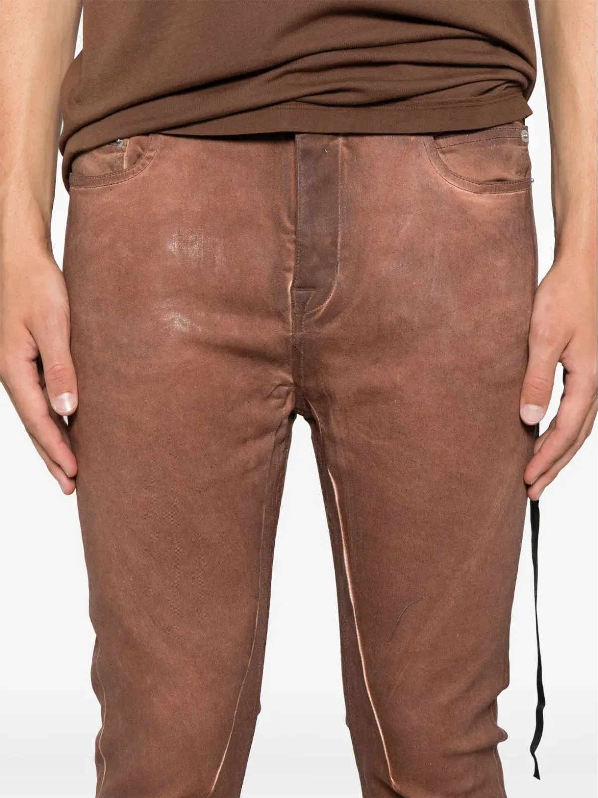 Rick Owens DRKSHDW Detroit Cut ジーンズ - ブラウン - 画像5