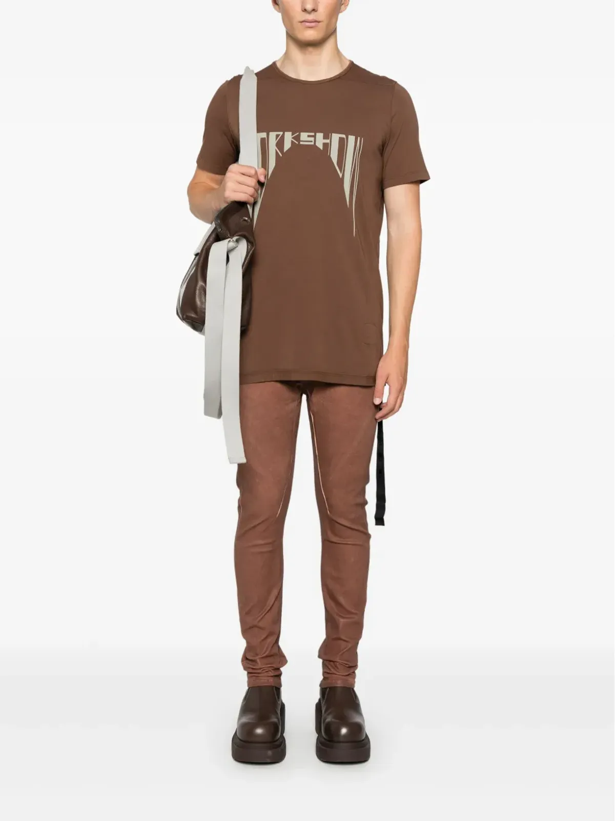 Rick Owens DRKSHDW Detroit Cut ジーンズ - ブラウン - 画像2