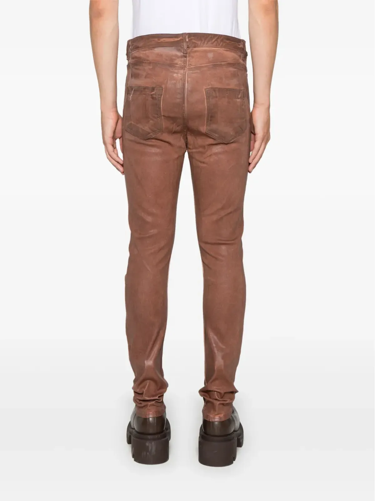 Rick Owens DRKSHDW Detroit Cut ジーンズ - ブラウン - 画像4