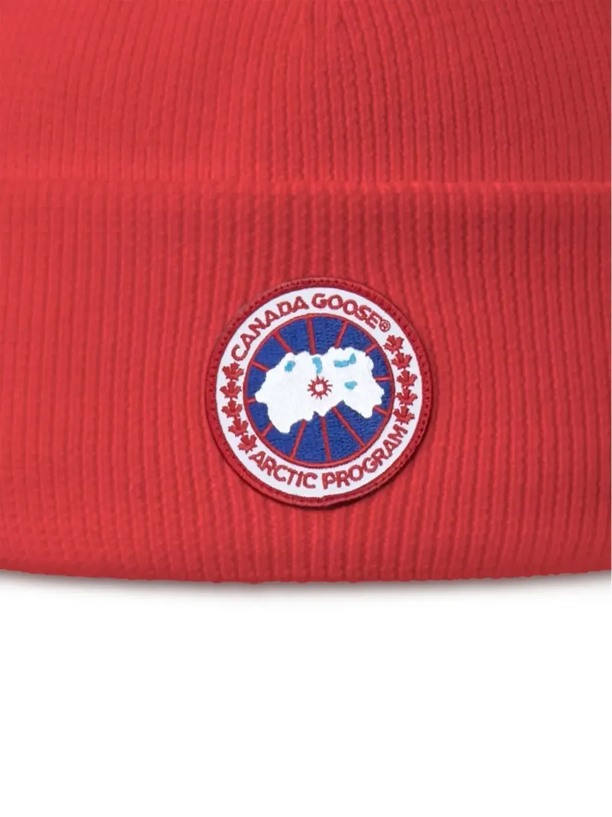 Canada Goose Kids ロゴパッチ付きビーニー帽 - 画像2
