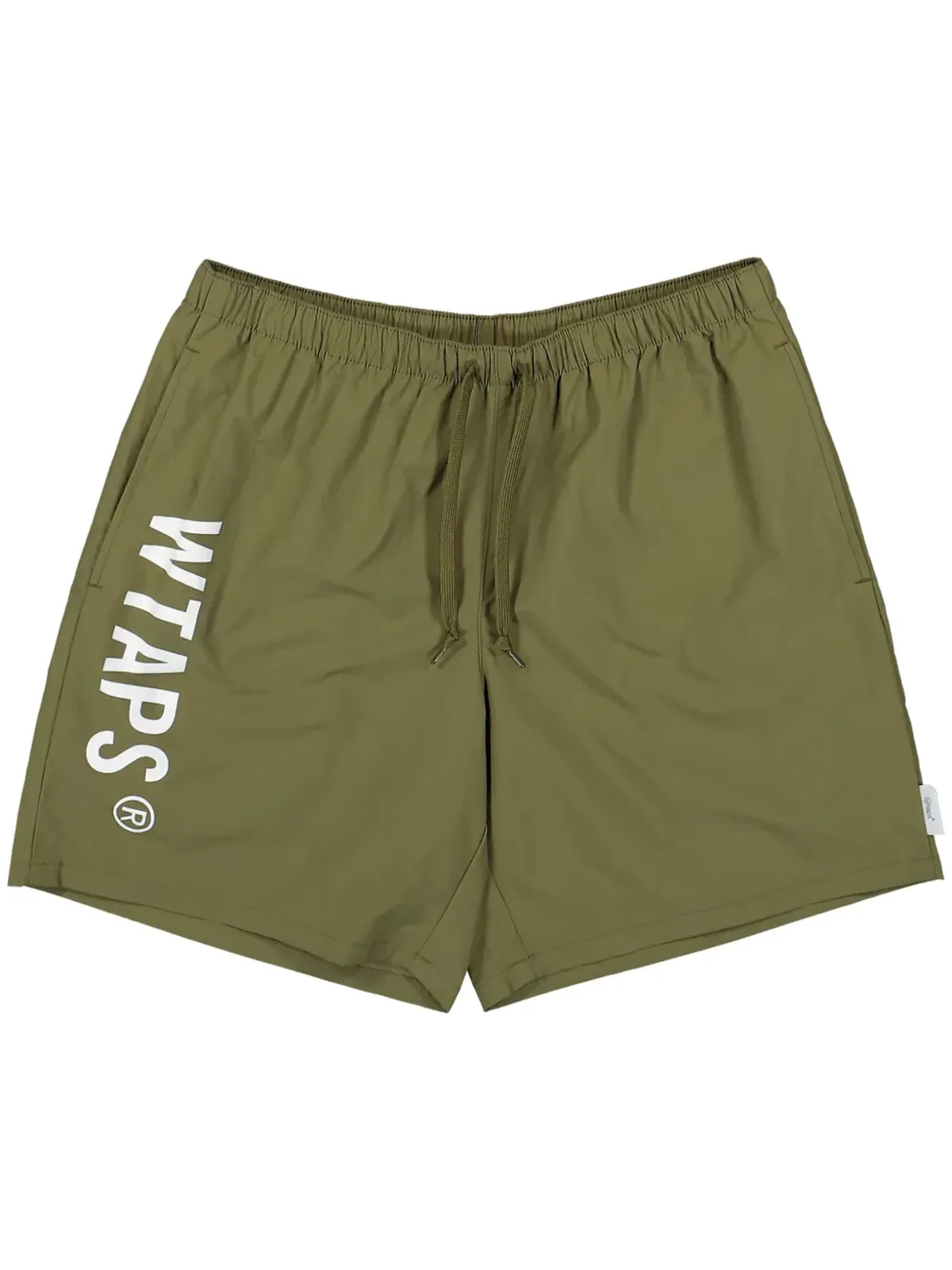 WTAPS エラスティックロゴプリント ショーツ - グリーン - 画像1