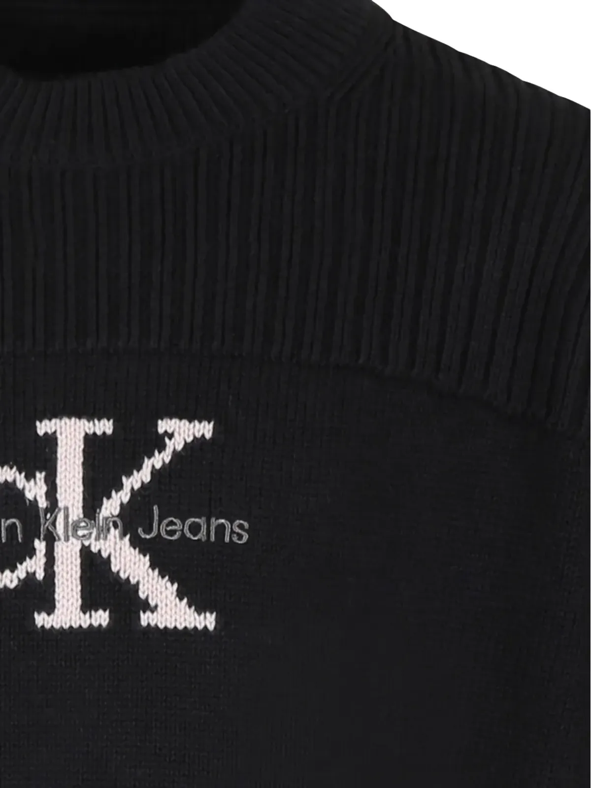 Calvin Klein Kids インターシャニット ロゴ ジャンパー - 画像3