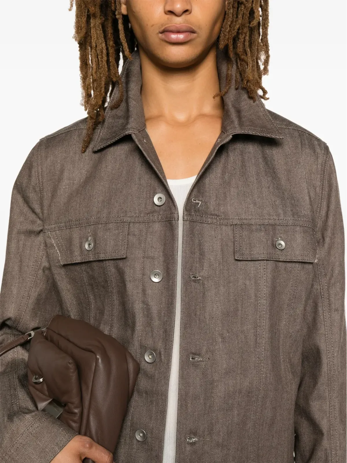 Rick Owens DRKSHDW トラッカー ジャケット - ブラウン - 画像5