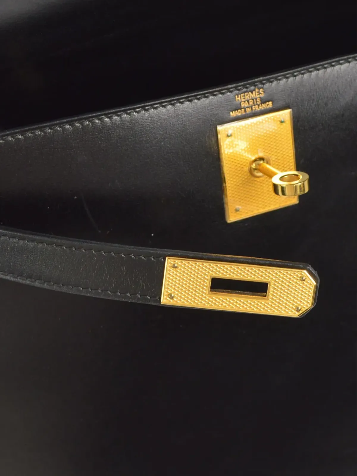 Hermès ビンテージ 2003 Kelly 28 Sellier ショルダーバッグ - 画像5