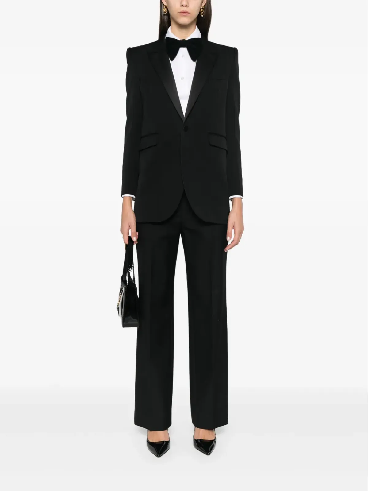 Saint Laurent タキシードジャケット ブラック - 画像2