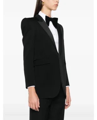Saint Laurent タキシードジャケット ブラック - サムネイル3