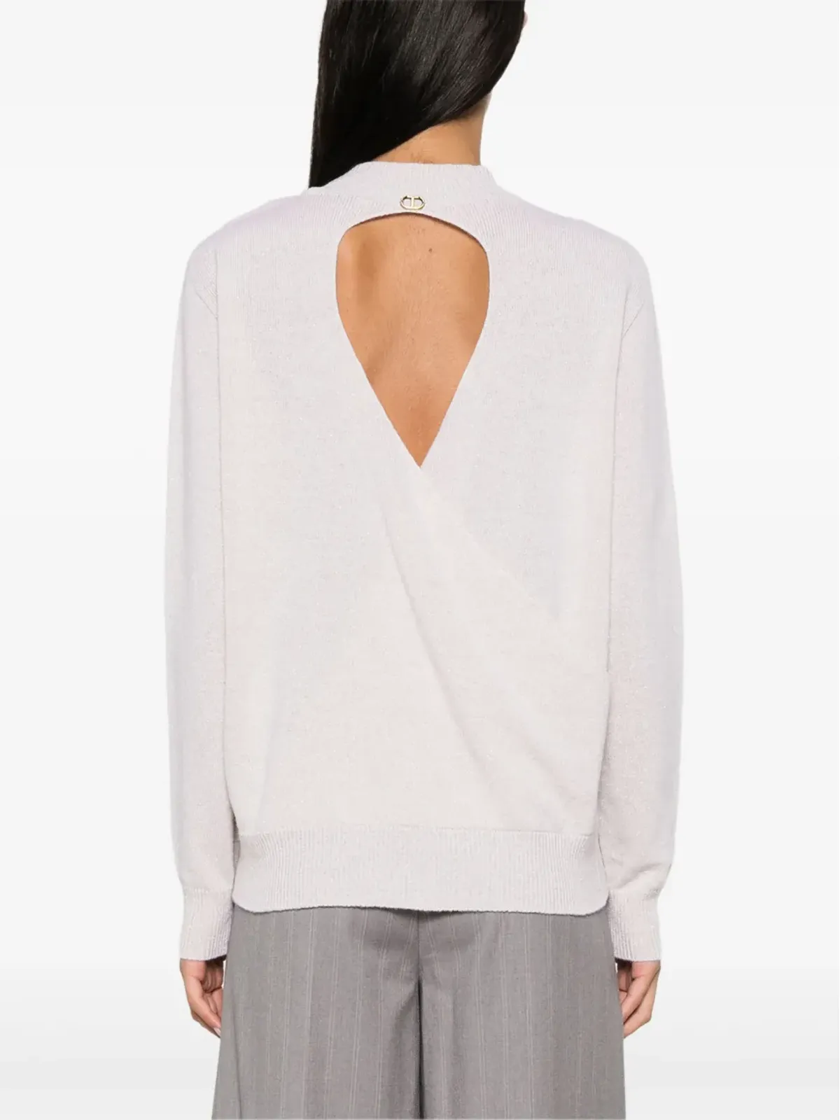 TWINSET ルレックスセーター - ニュートラルカラー - 画像4