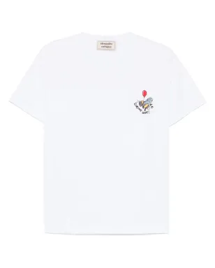 alessandro enriquez スローガン刺繍 Tシャツ - サムネイル1