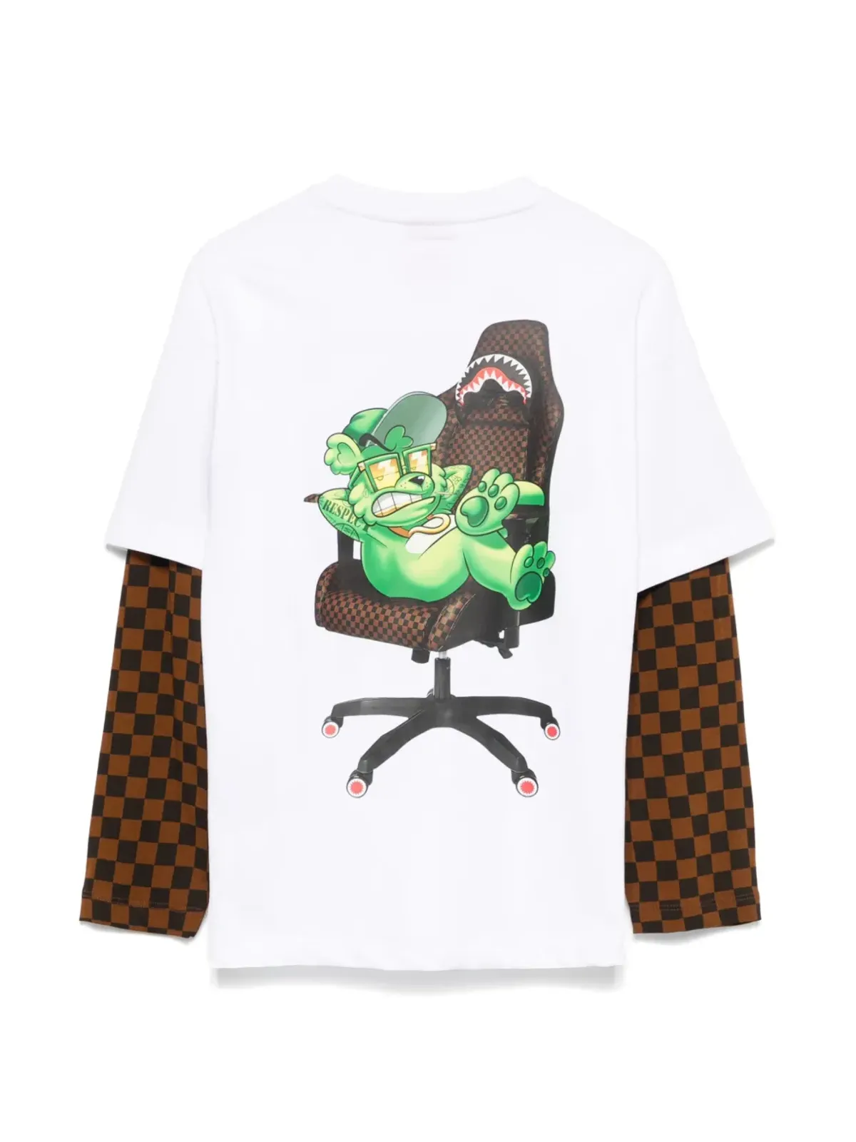 sprayground kid Money Bear Gamer Tシャツ - White - 画像2