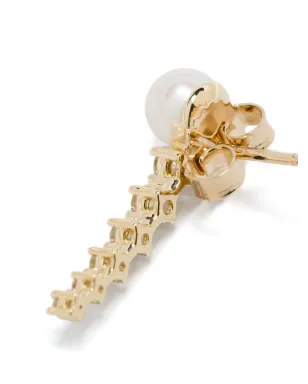 Mizuki 14K イエローゴールド 淡水パール ドロップ ピアス - サムネイル3