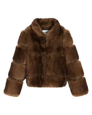 Apparis Sai faux-fur jacket - Brown - サムネイル1