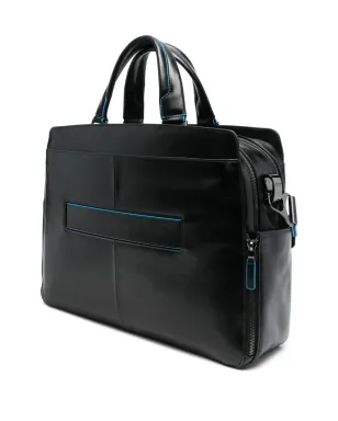 PIQUADRO ロゴアップリケ ラップトップバッグ - ブラック - サムネイル2