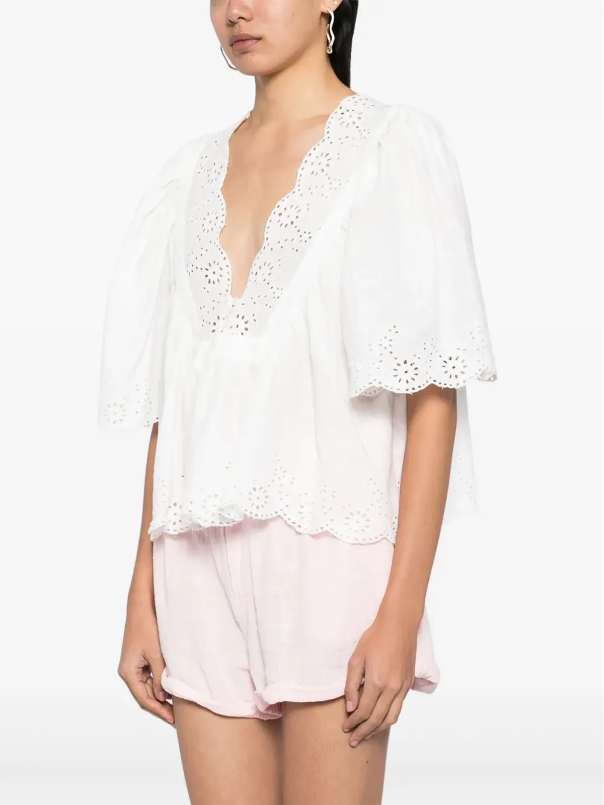 Free People コスタ アイレット トップ - 画像3