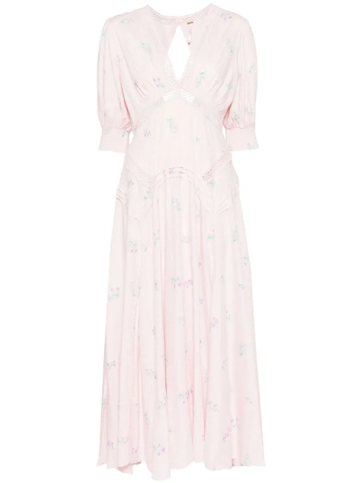 Free People スティル・イン・ラブ・ドレス ピンク - 画像1