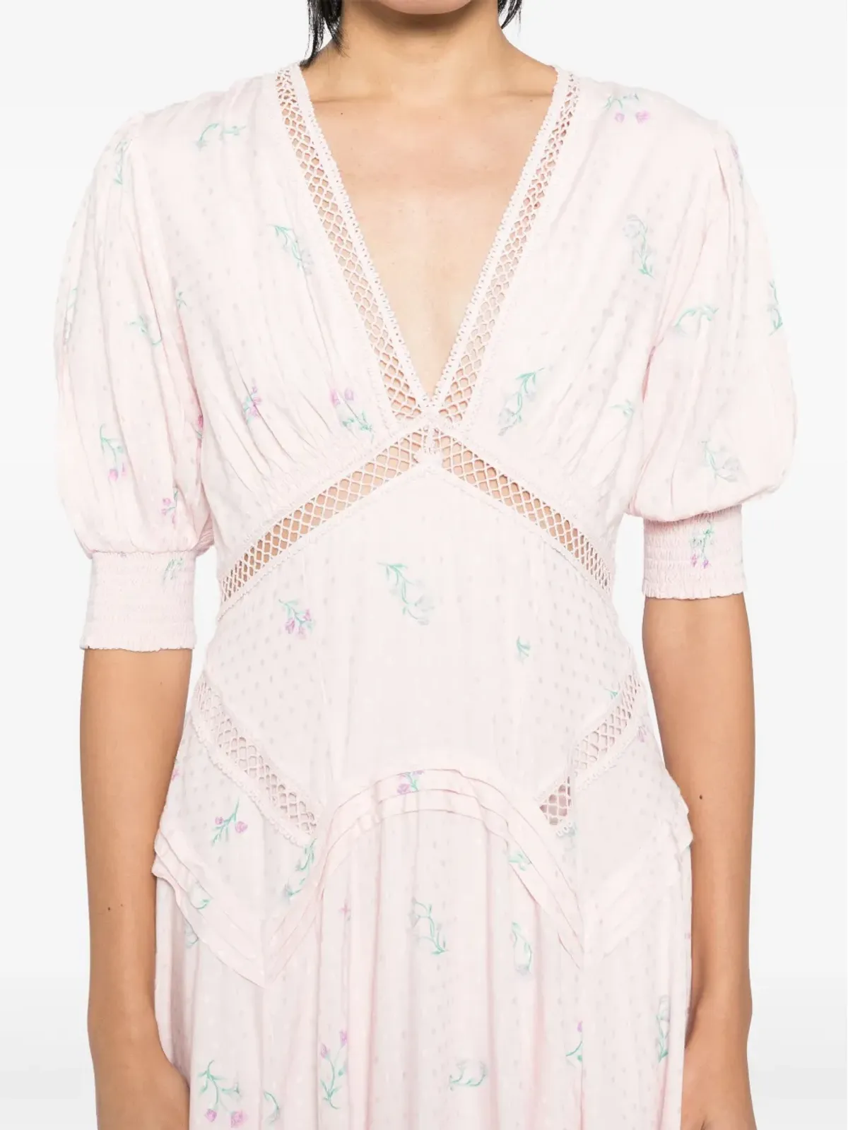 Free People スティル・イン・ラブ・ドレス ピンク - 画像5