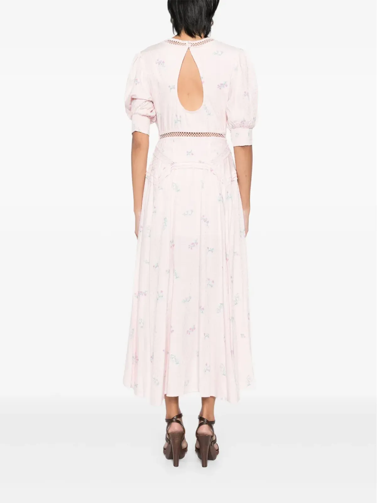 Free People スティル・イン・ラブ・ドレス ピンク - 画像4