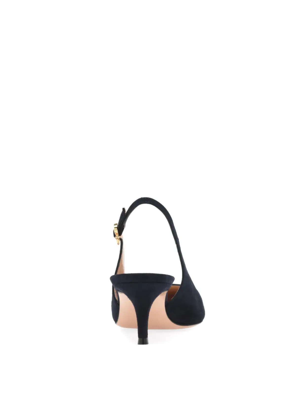 Gianvito Rossi リボン・スリング55mmパンプス ブルー - 画像3