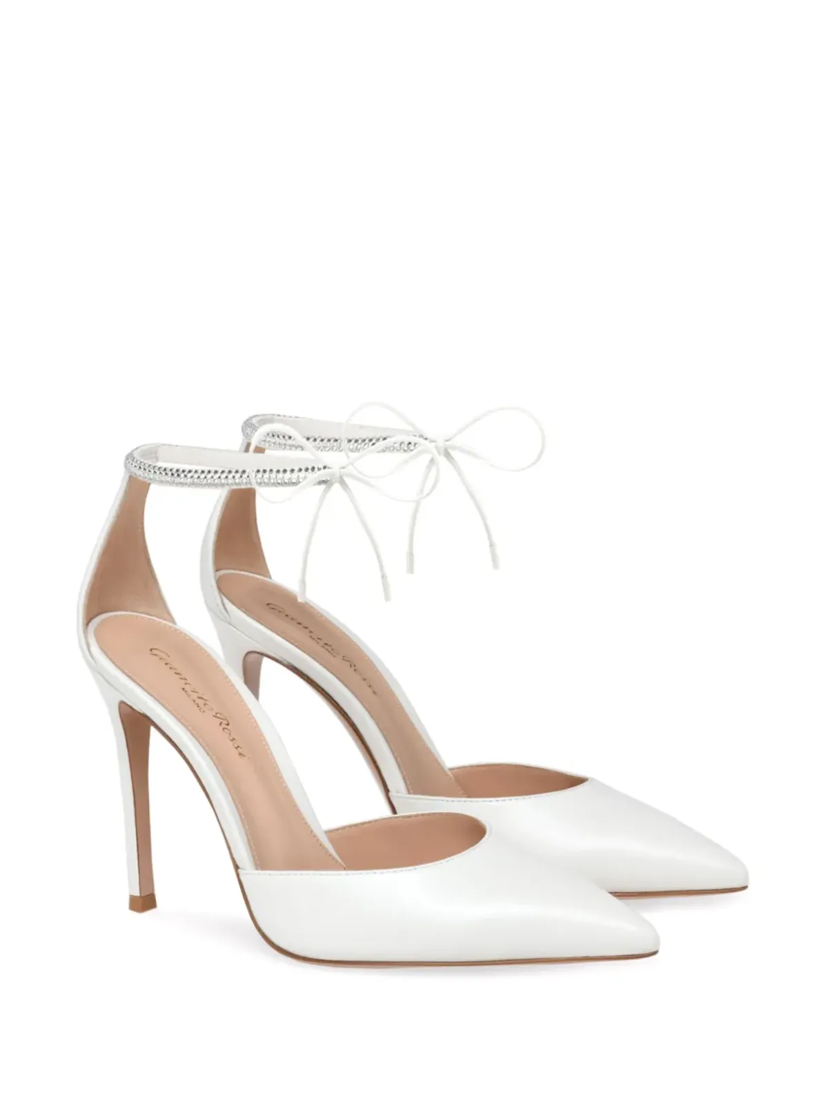 Gianvito Rossi Montecarlo D'Orsay パンプス - ホワイト - 画像2
