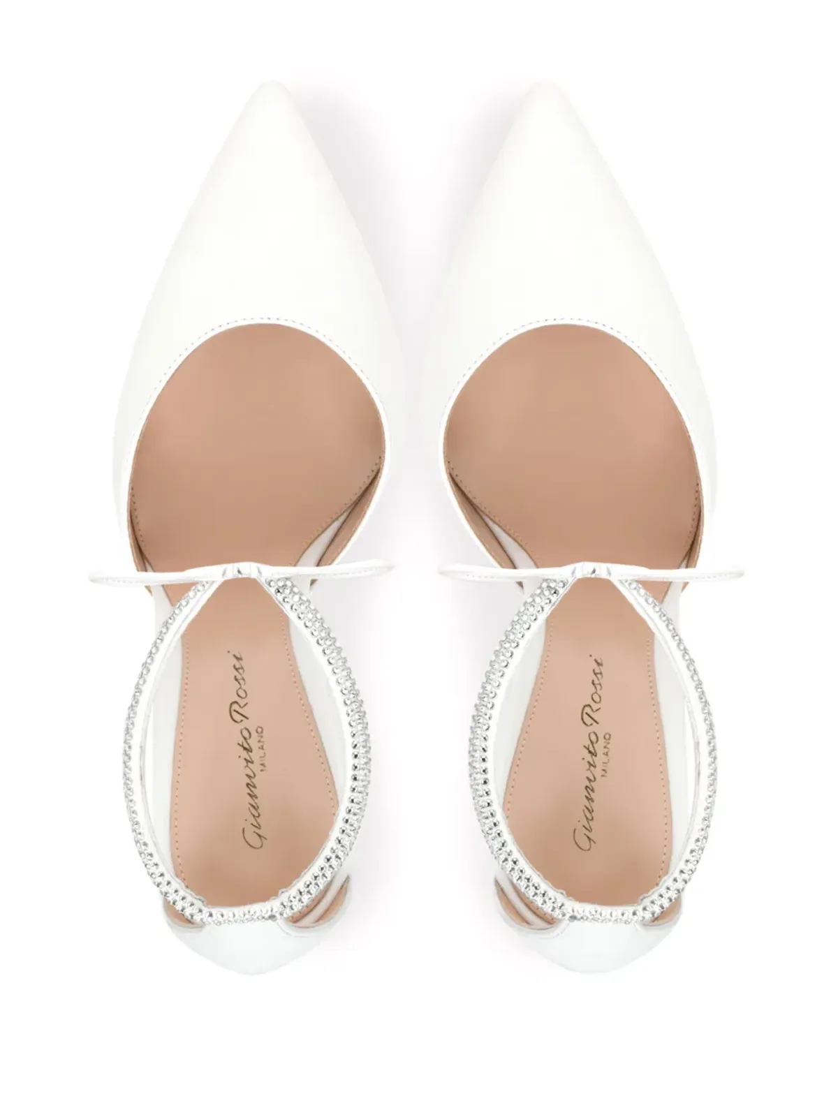 Gianvito Rossi Montecarlo D'Orsay パンプス - ホワイト - 画像4