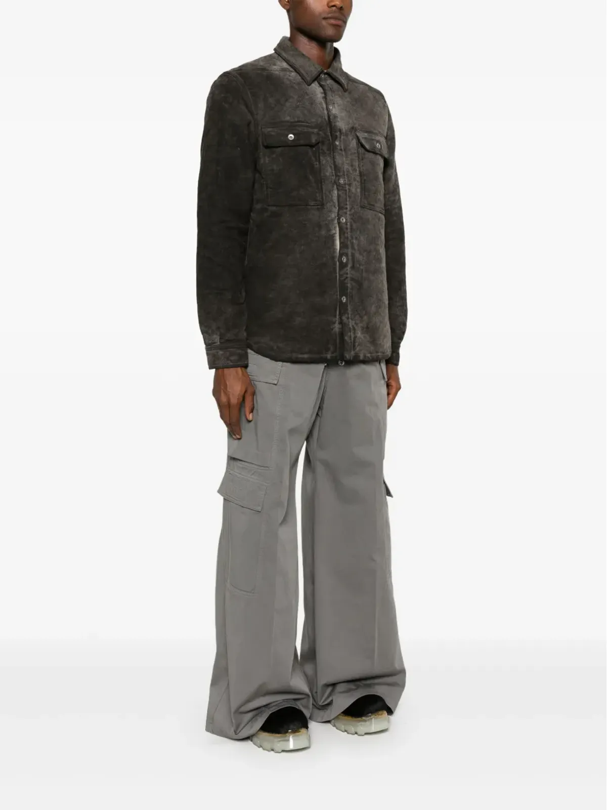 Rick Owens DRKSHDW パッド入りシャツジャケット - 画像3