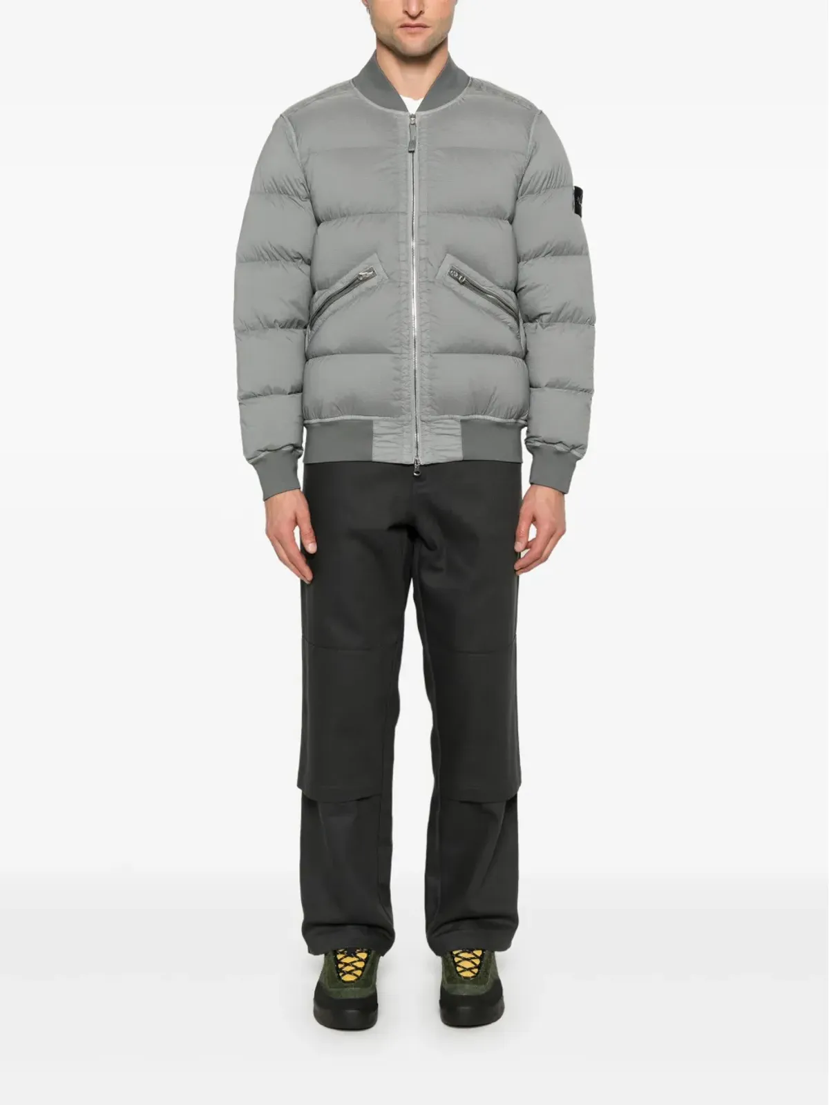 Stone Island シームレスジャケット グレー - 画像2