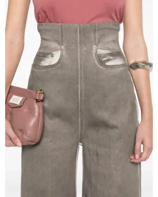 Rick Owens DRKSHDW ダート・クーパー ワイドレッグジーンズ - グレー - サムネイル5