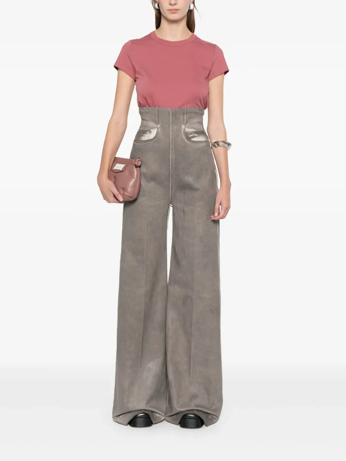 Rick Owens DRKSHDW ダート・クーパー ワイドレッグジーンズ - グレー - 画像2