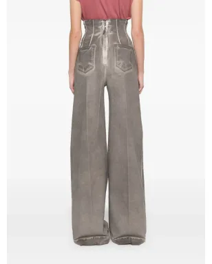Rick Owens DRKSHDW ダート・クーパー ワイドレッグジーンズ - グレー - サムネイル4