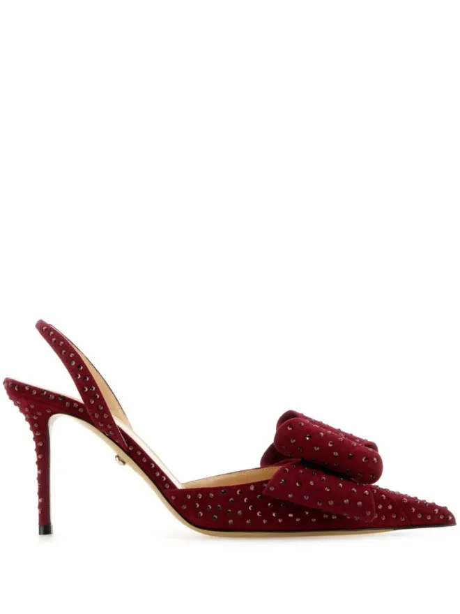 MACH & MACH MACH & MACH 85mmスエードパンプス レッドの商品画像