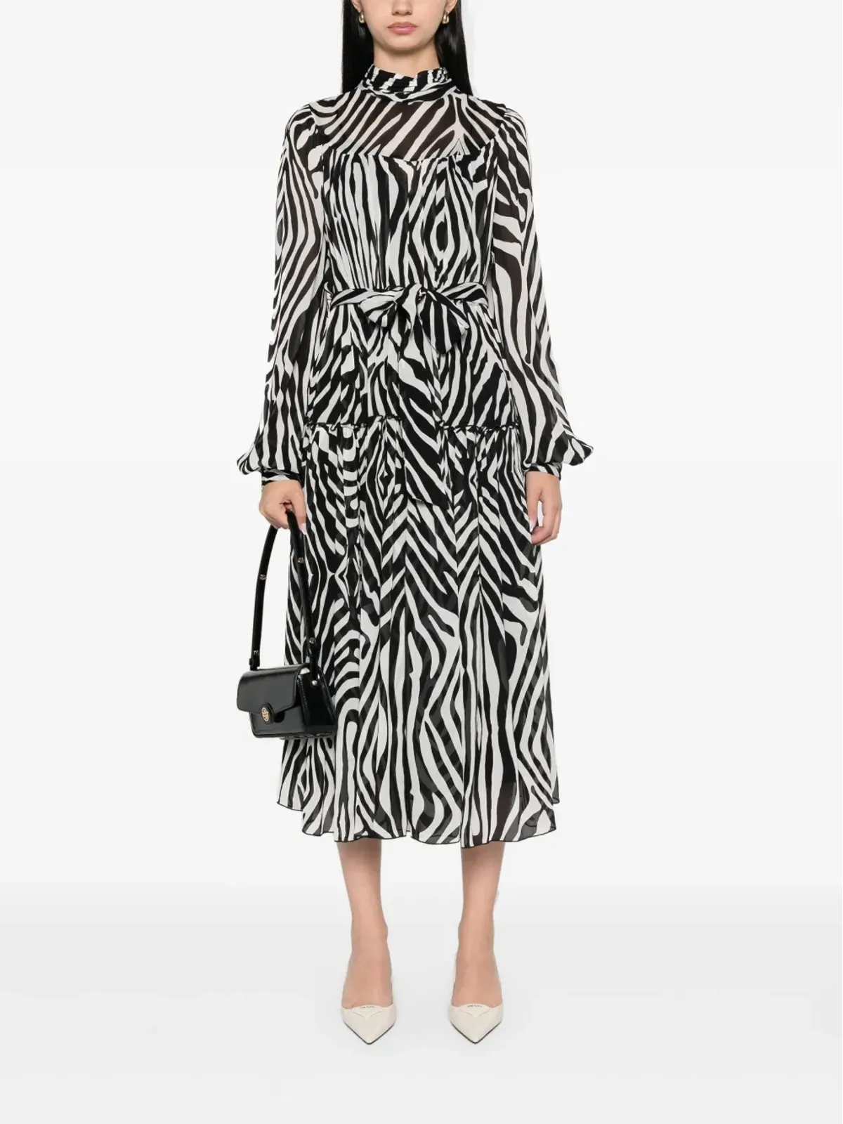 DVF Diane von Furstenberg Kent ミディドレス - ブラック - 画像2