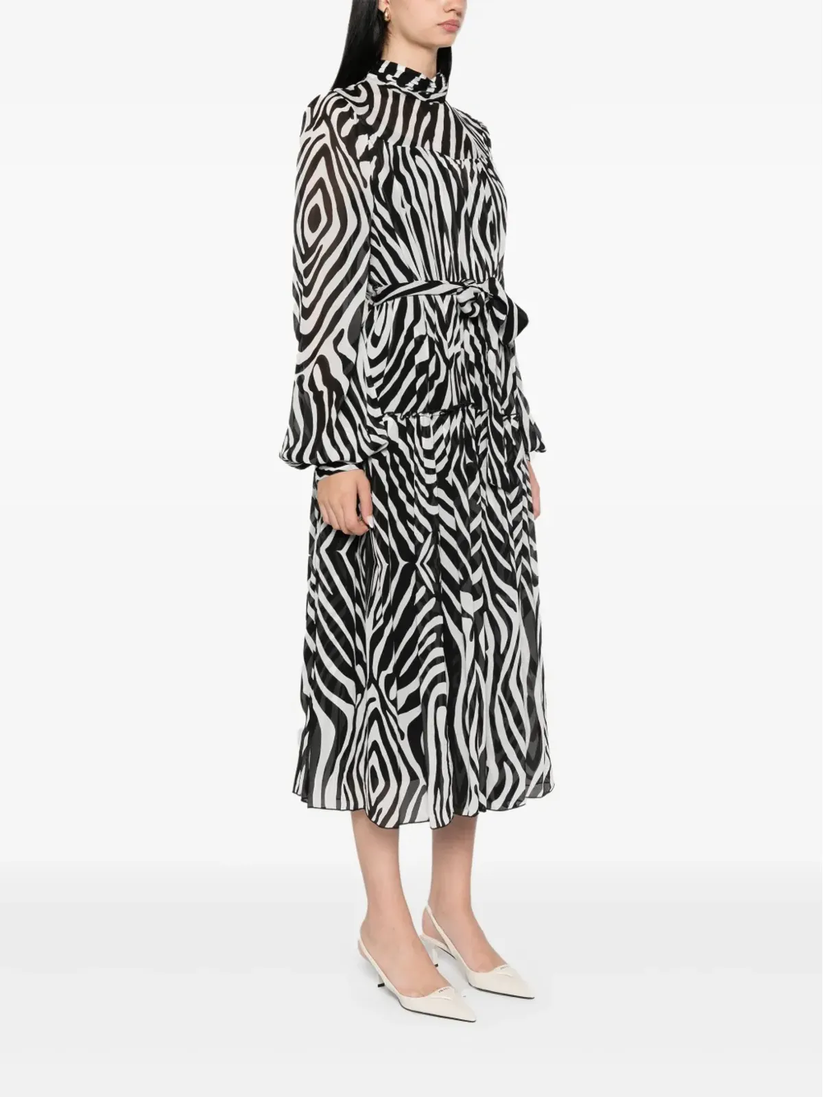 DVF Diane von Furstenberg Kent ミディドレス - ブラック - 画像3