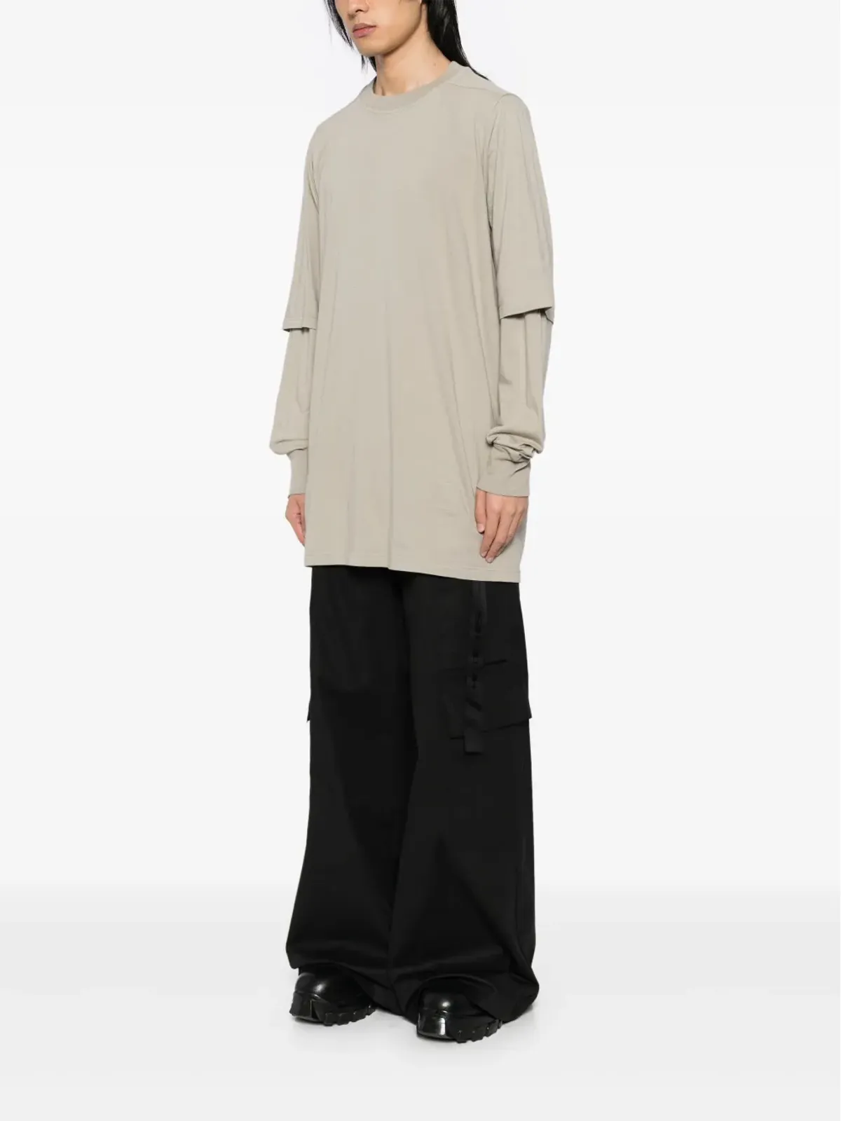 Rick Owens DRKSHDW ハスラー Tシャツ - ニュートラルカラー - 画像3