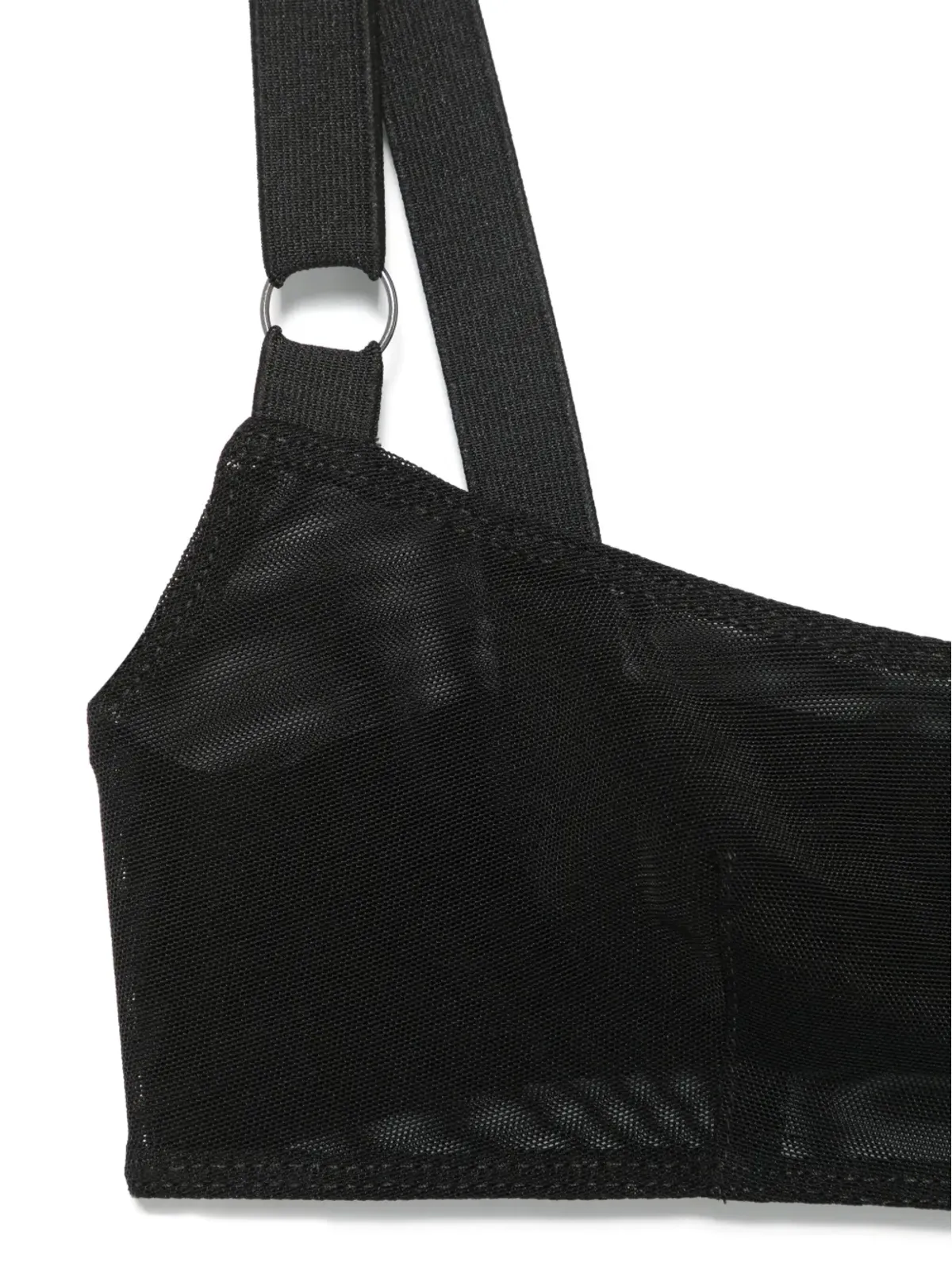 Elena Velez シングルストラップブラ - ブラック - 画像3