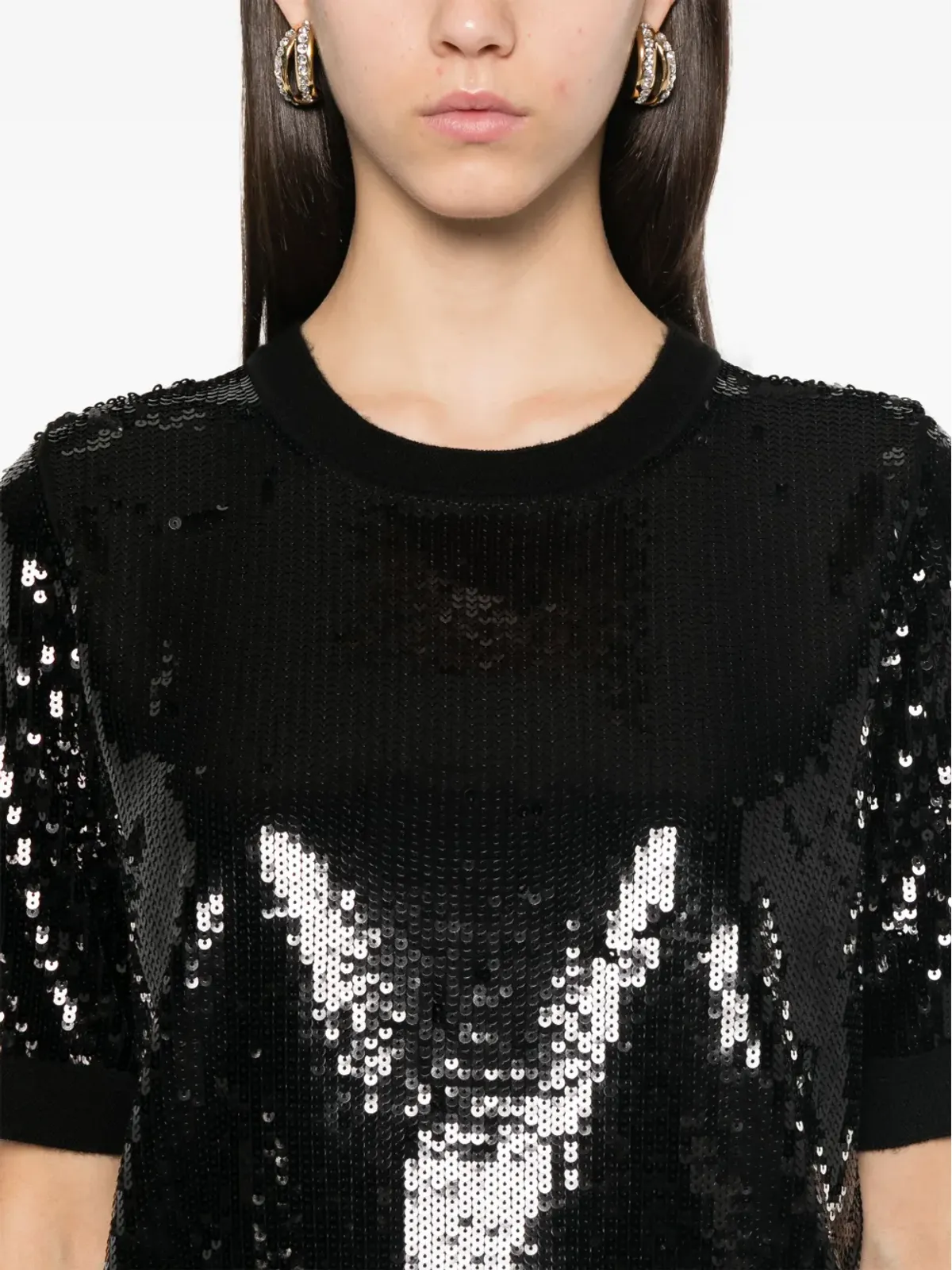 TWINSET スパンコール付きトップス - ブラック - 画像5