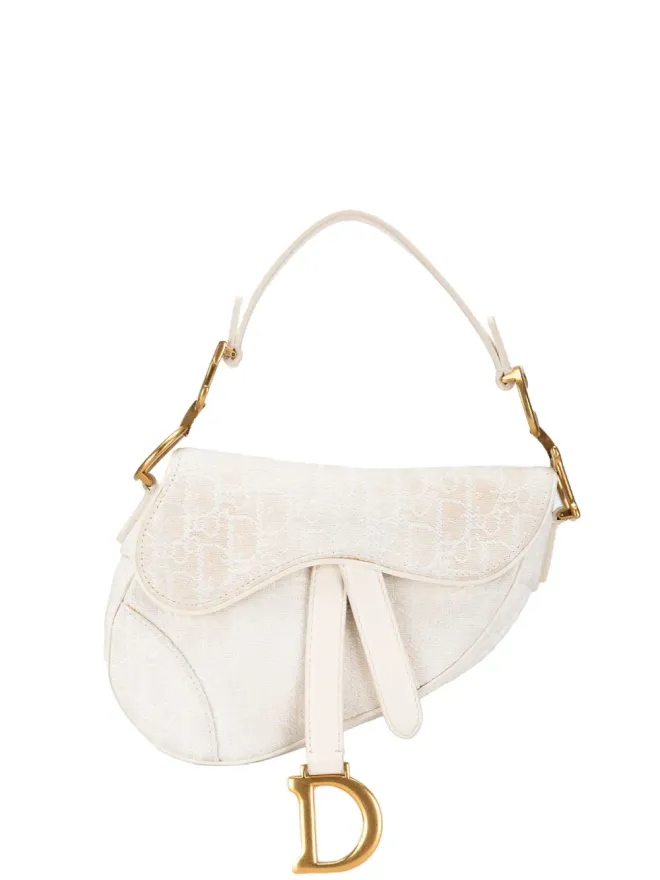 Christian Dior Pre-Owned Christian Dior ビンテージ 2020年 ミニ・オブリーク・サドルショルダーバッグ - ブラウンの商品画像