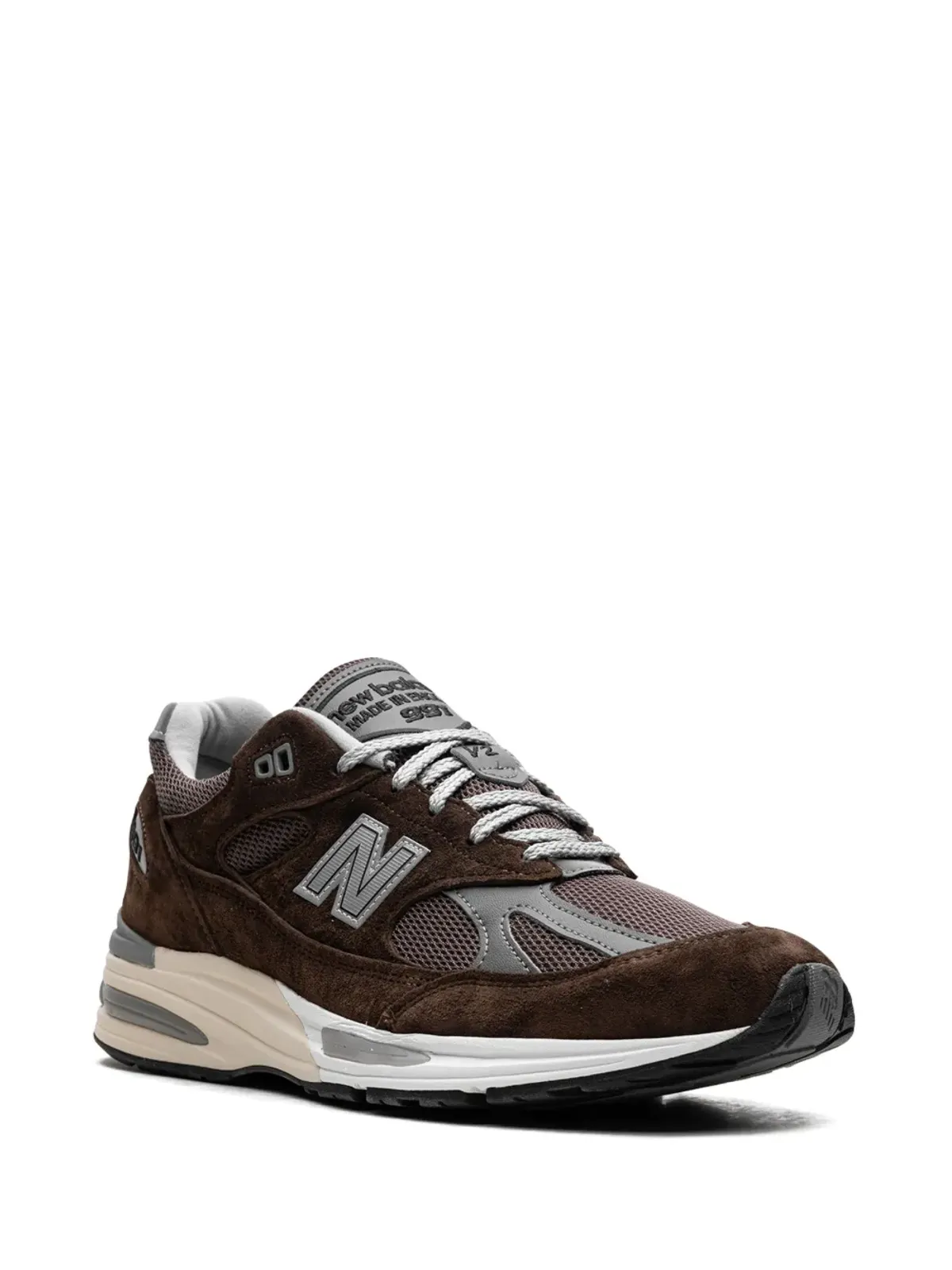 New Balance 英国製 991v2 Pinecone スニーカー ブラウン - 画像2